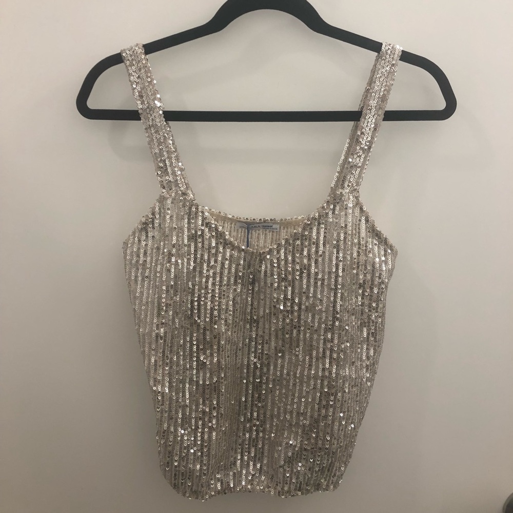 Zara Sequin Tank Top